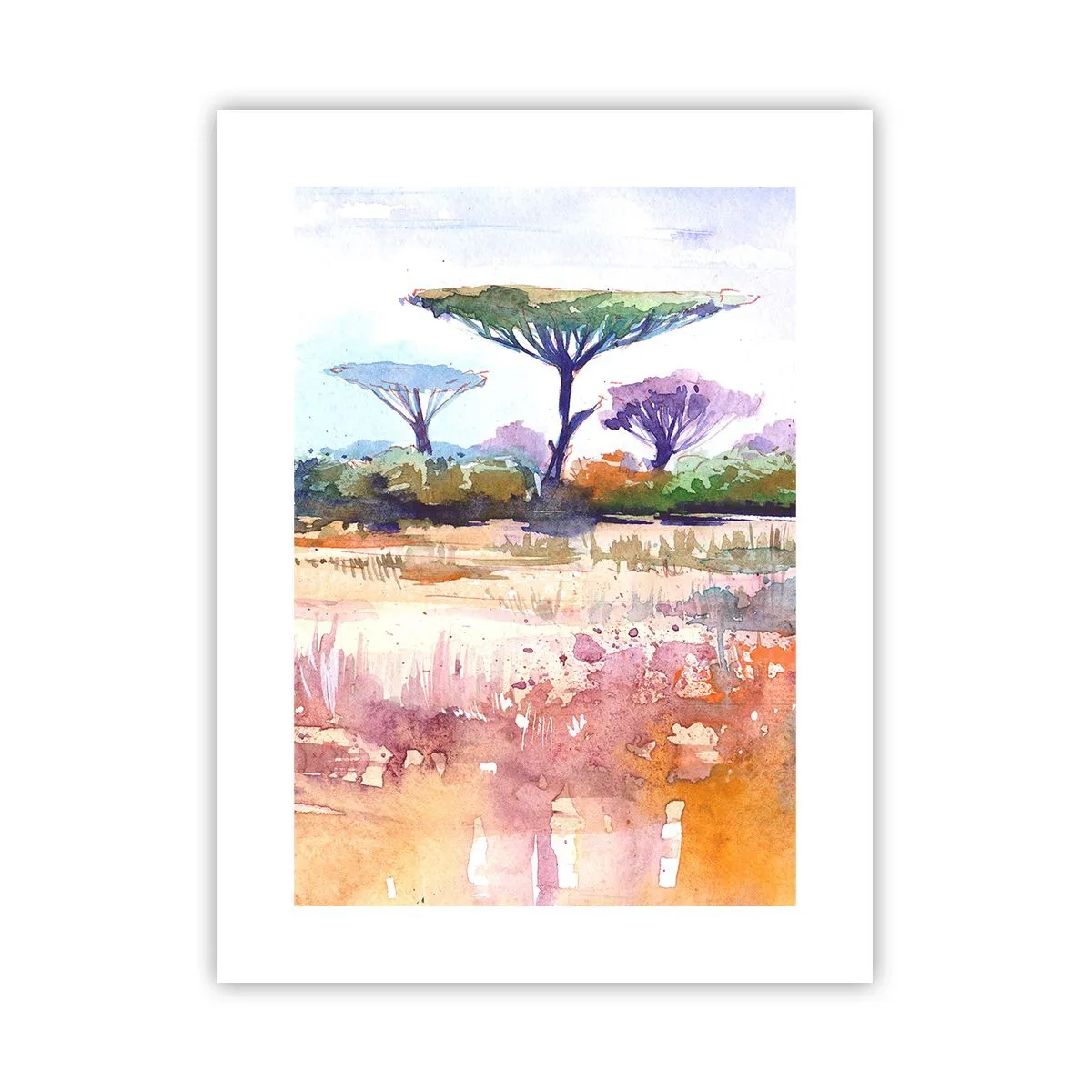 Poster - Savanne kleuren - 30x40 cm