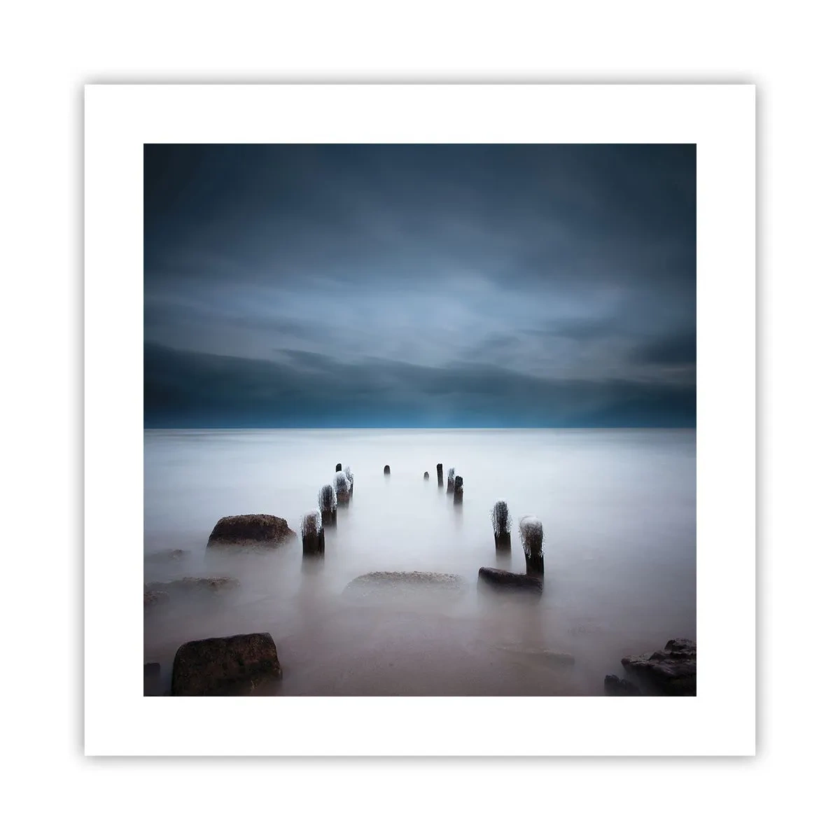 Poster - Peinzend meer - 40x40 cm