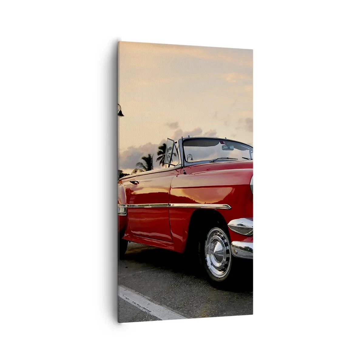 Schilderen op canvas - De rode hitte van de tropen - 65x120 cm