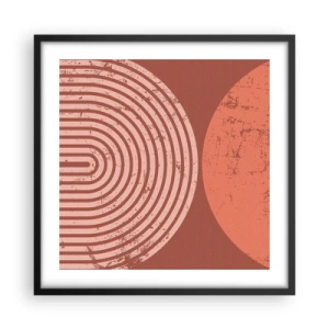 Poster in een zwarte lijst - Een nauwe band - 50x50 cm