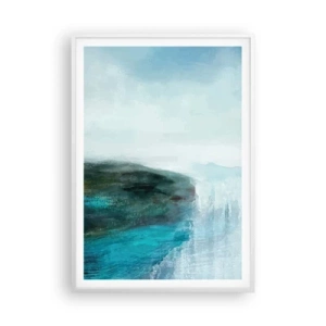 Poster in een witte lijst - Nautische abstractie - 70x100 cm