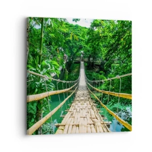Schilderen op canvas - Apenbrug over de green - 30x30 cm