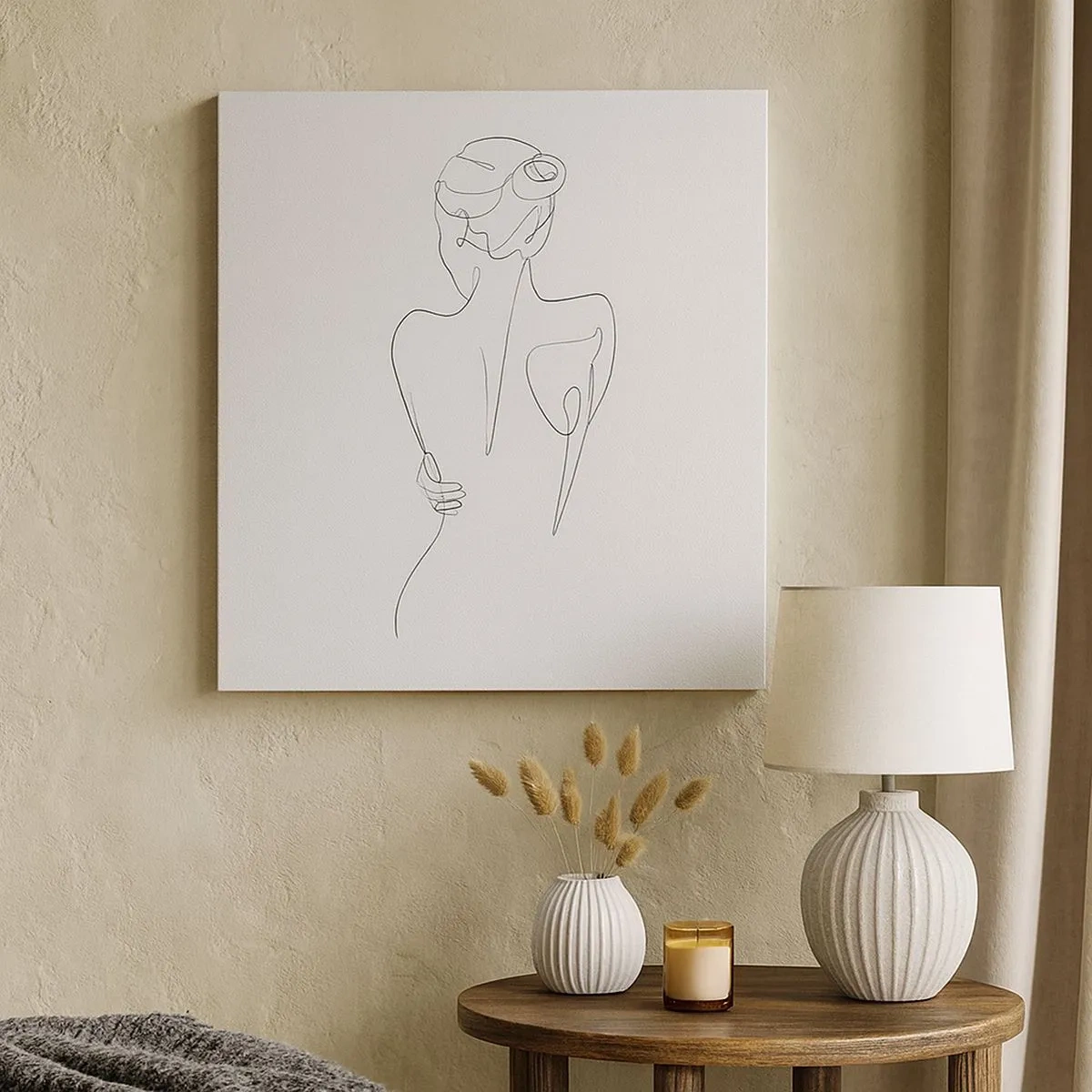 Schilderen op canvas - Lichaamsmuziek - 30x30 cm