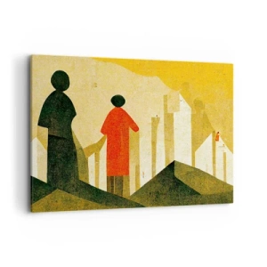 Schilderen op canvas - Er is nog een lange weg te gaan - 120x80 cm