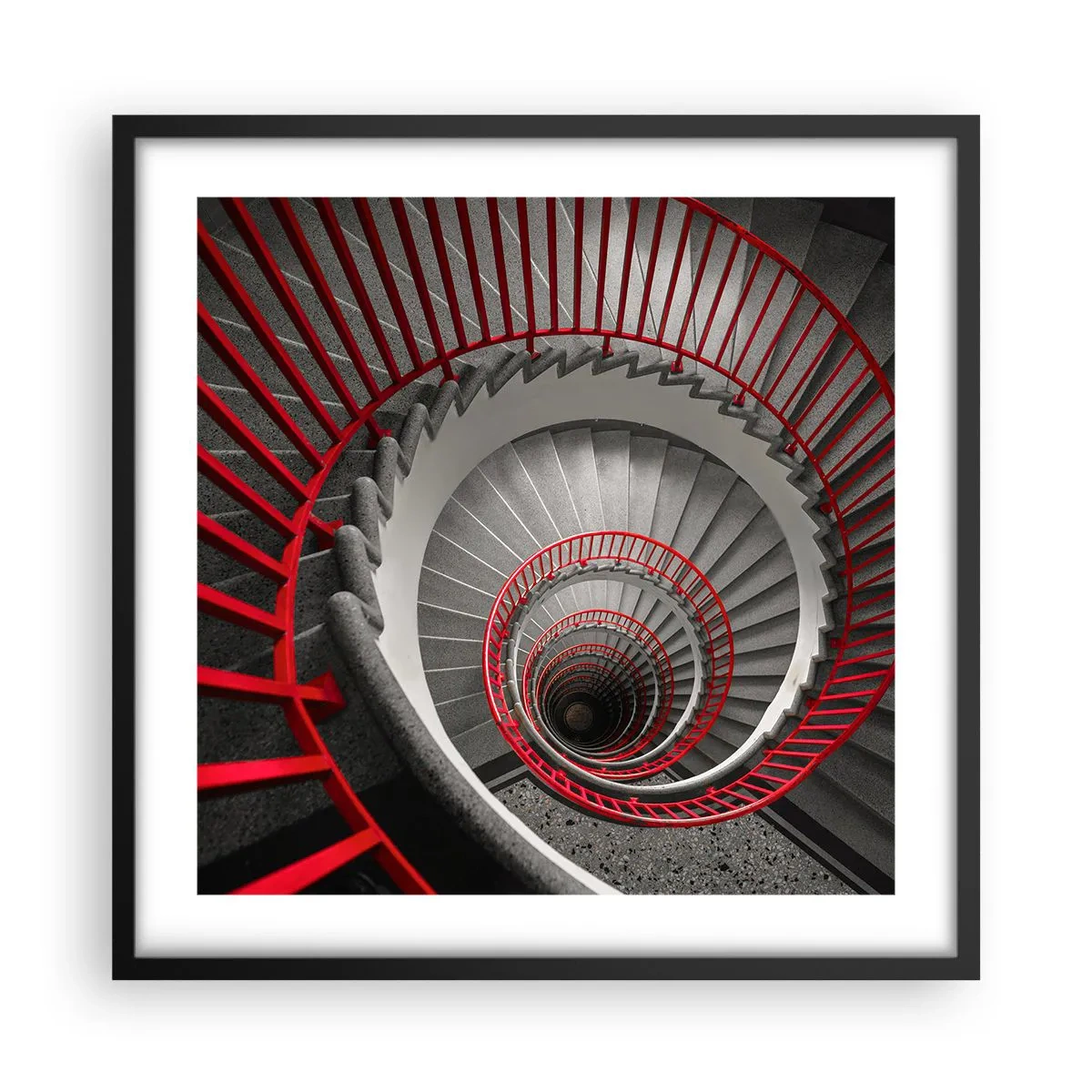 Poster in een zwarte lijst - Architectuur plezier - 50x50 cm