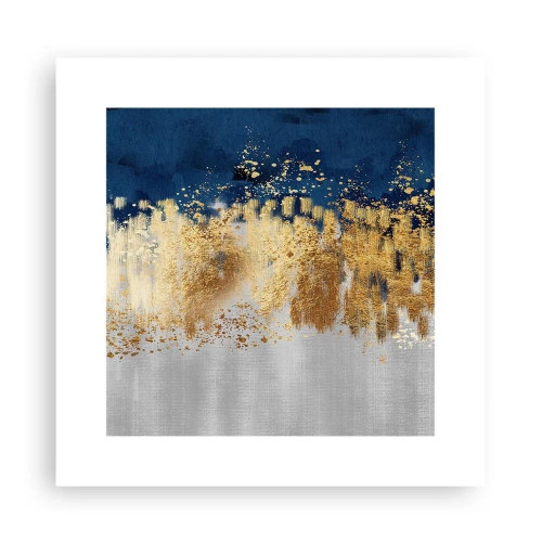 Poster - Een moderne compositie met sprankeling - 30x30 cm