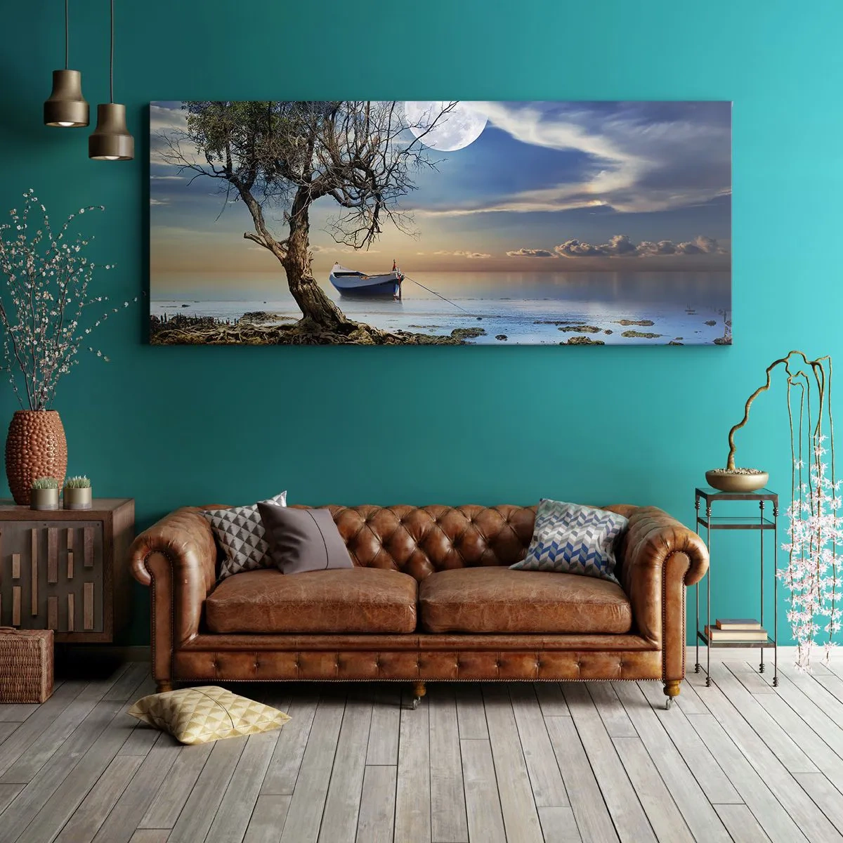 Schilderen op canvas - Is dit het einde of het begin? - 100x40 cm