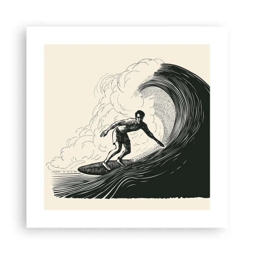 Poster - Koning van de golf - 40x40 cm