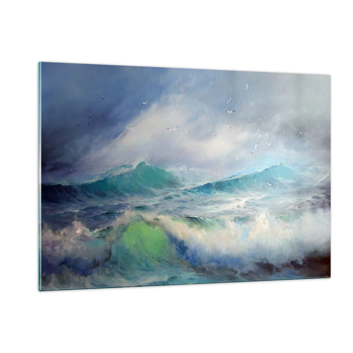 Schilderen op glas - 'De wervelwind huilde van triomf...' - 120x80 cm