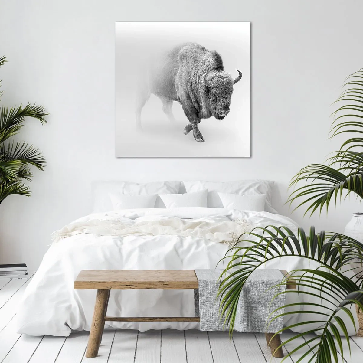 Schilderen op canvas - Koning van de prairie - 60x60 cm