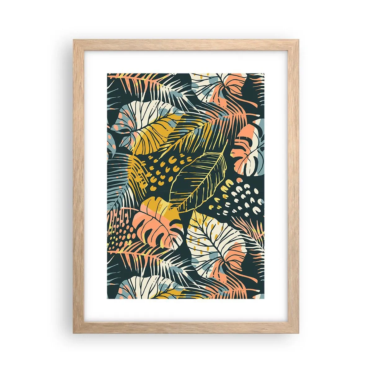 Een poster in een licht eiken lijst - Lommerrijke fantasie - 30x40 cm