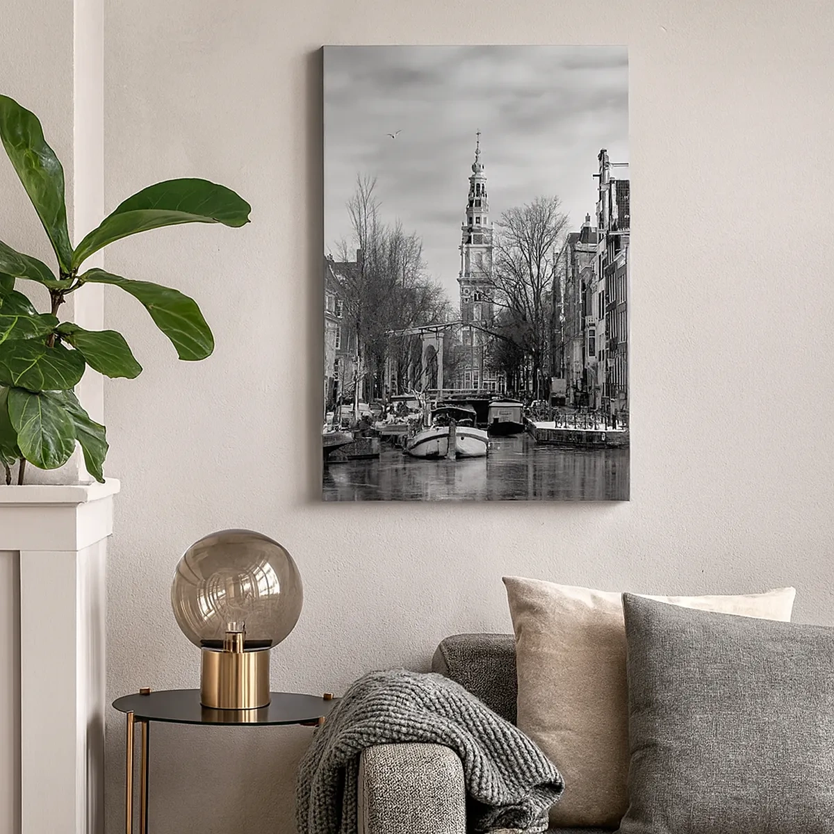 Schilderen op canvas - Amsterdamse sferen - 50x70 cm