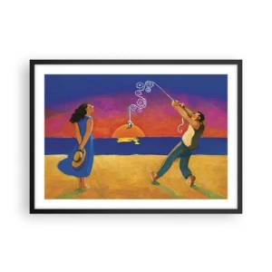 Poster in een zwarte lijst - Meer dan een sterretje uit de lucht - 70x50 cm