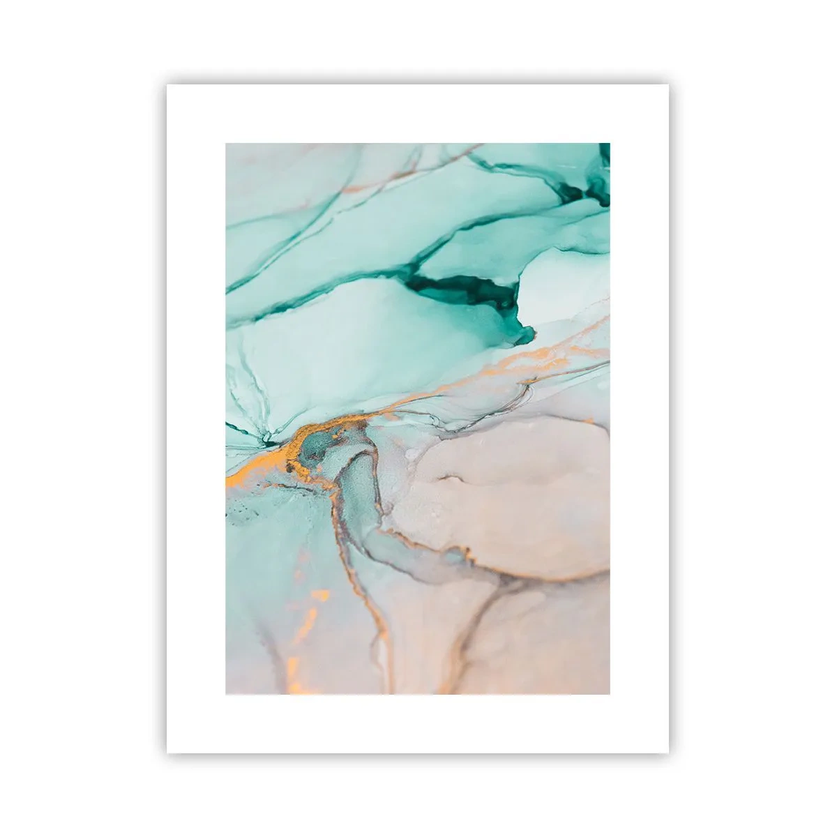 Poster - Een dans van vormen en kleuren - 30x40 cm