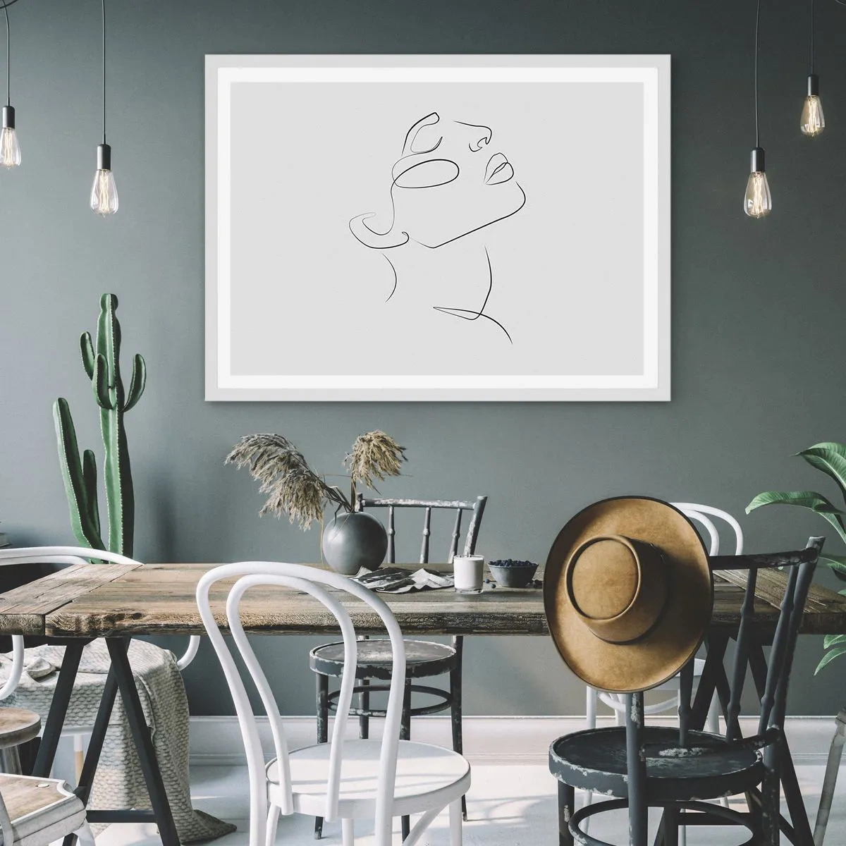 Poster in een witte lijst - De wendingen van dromen - 40x30 cm