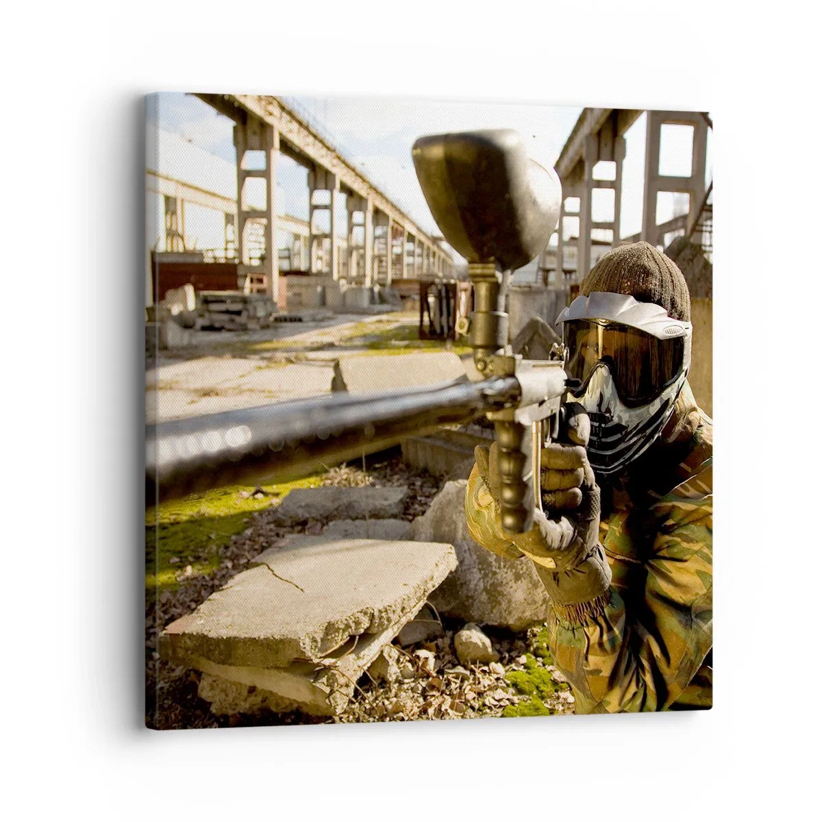 Schilderen op canvas - En jij kunt een held worden - 30x30 cm