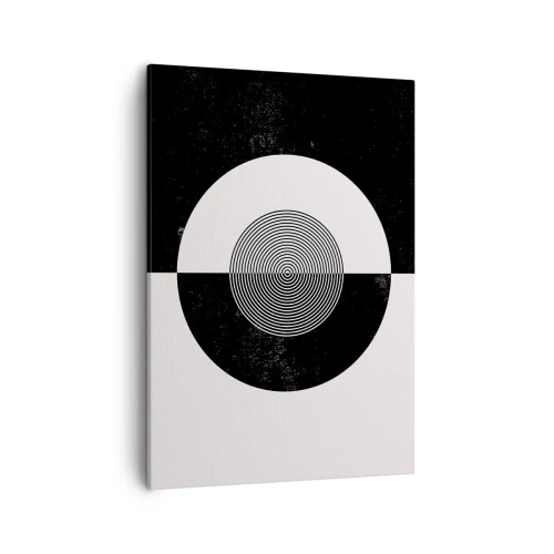 Schilderen op canvas - Harmonie in zwart-wit - 50x70 cm
