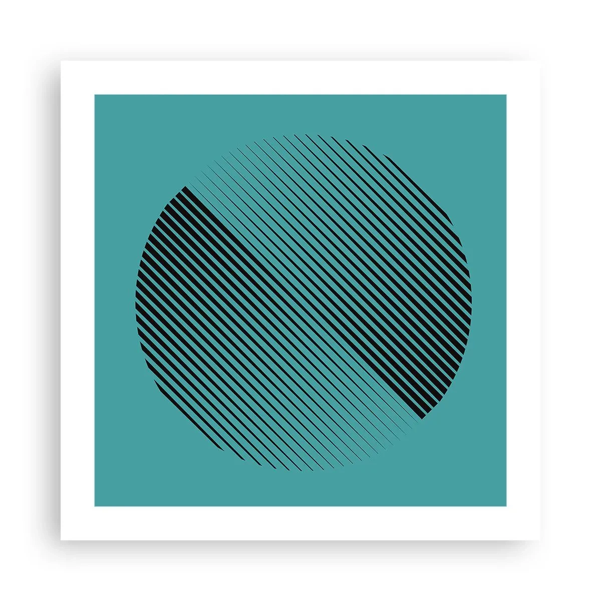 Poster - Cirkel – een geometrische variatie - 50x50 cm