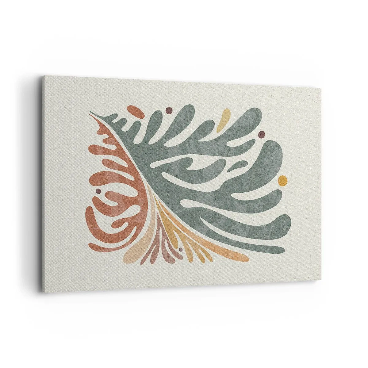 Schilderen op canvas - Veelkleurig blad - 120x80 cm