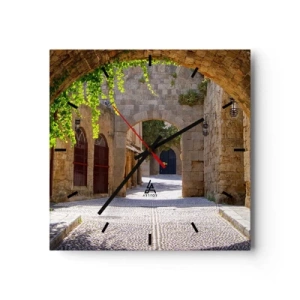 Wandklok - Klok - De optocht zal spoedig verschijnen - 30x30 cm