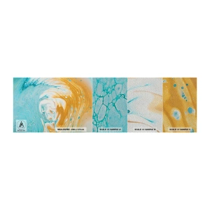 Fotobehang Monster Premium Sand - Pastel werveling - Abstractie, Deel, Moderne kunst - 100x30 cm