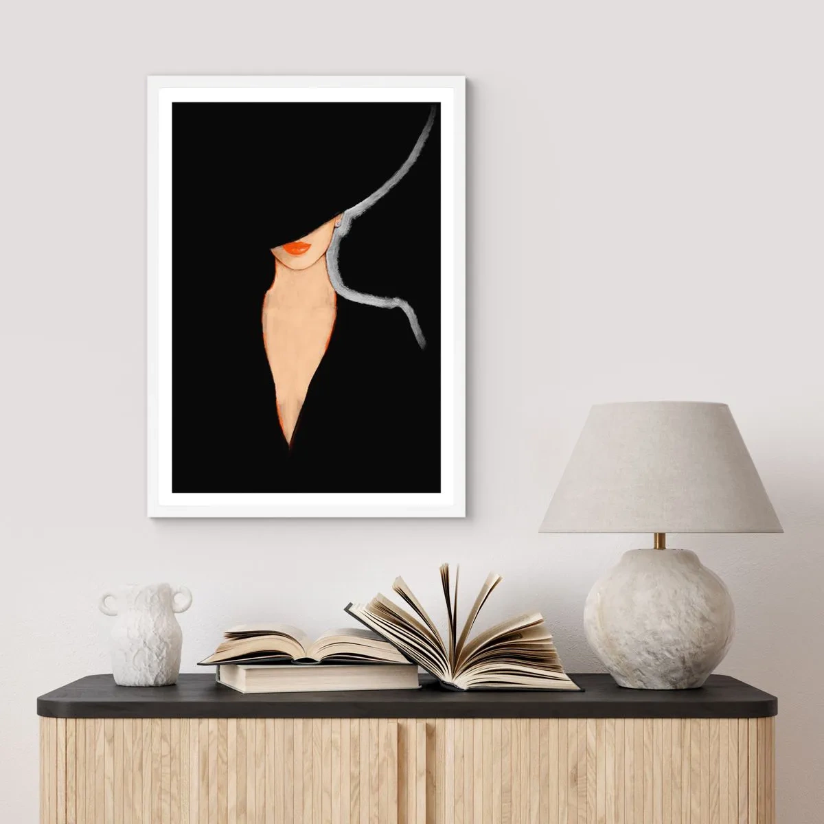 Poster in een witte lijst - Elegantie en stijl - 50x70 cm