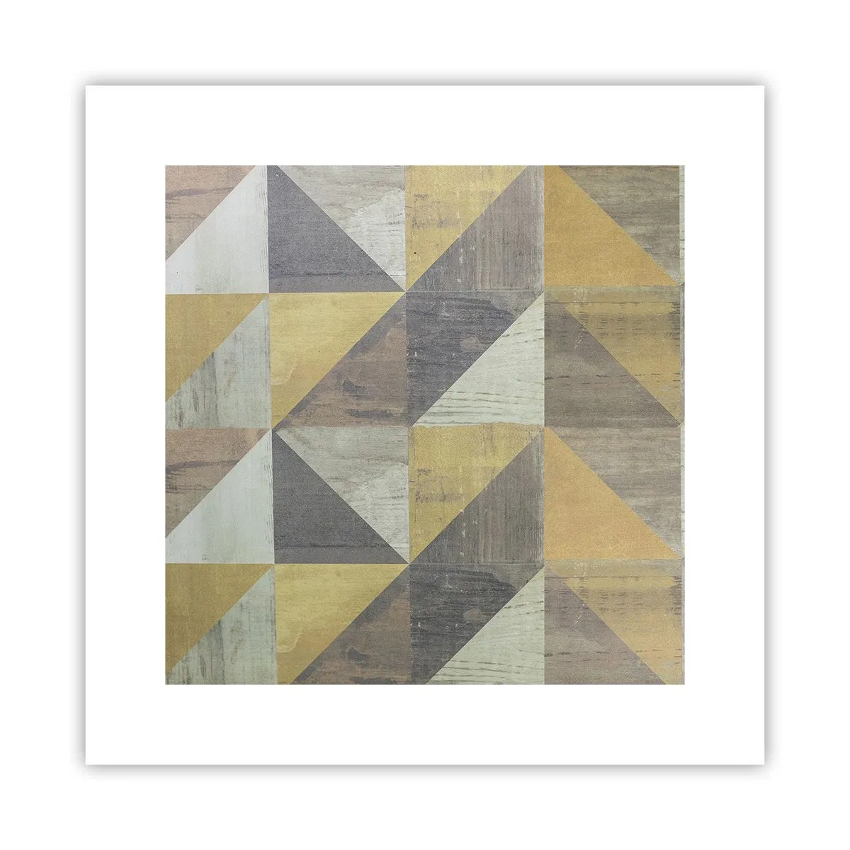 Poster - Op de hoek van de driehoek - 30x30 cm