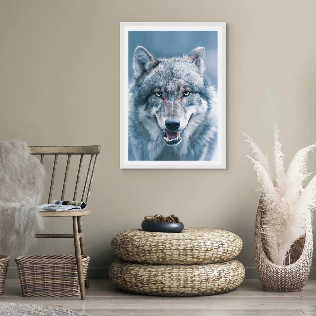 Poster in een witte lijst - Ga jij de uitdaging aan? - 30x40 cm