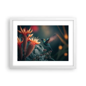 Poster in een witte lijst - een werkelijk kleurrijk leven - 40x30 cm