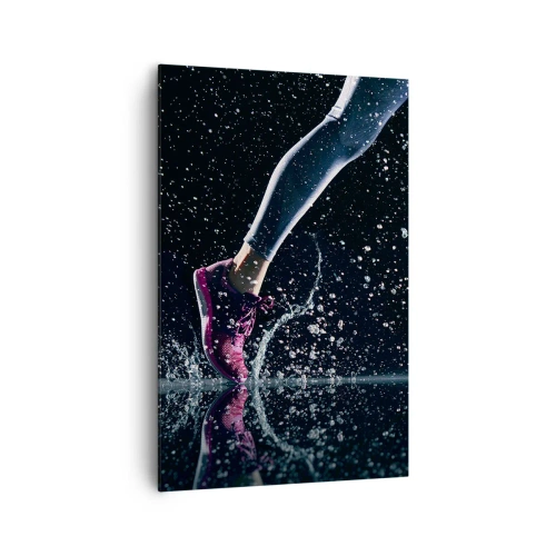 Schilderen op canvas - Hoeveel kracht in de benen - 80x120 cm