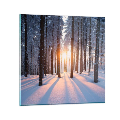 Schilderen op glas - Duidelijk in zwart-wit - 70x70 cm