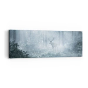 Schilderen op canvas - Ochtendbezoek aan het landgoed - 90x30 cm