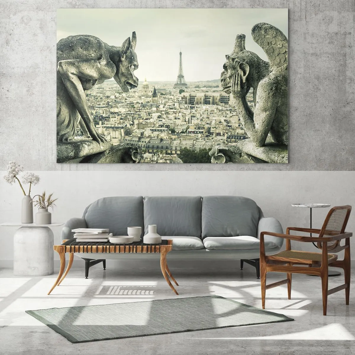 Schilderen op glas - Parijs' babbelen - 120x50 cm