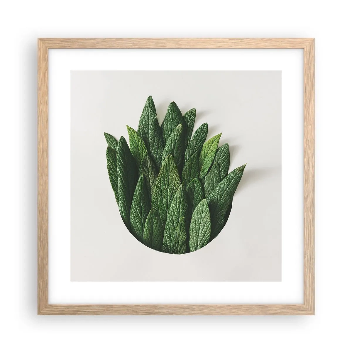 Een poster in een licht eiken lijst - Ongebreidelde nieuwsgierigheid - 40x40 cm