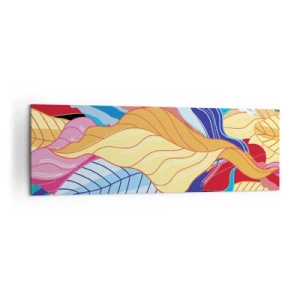 Schilderen op canvas - Een kleurrijke puinhoop - 160x50 cm