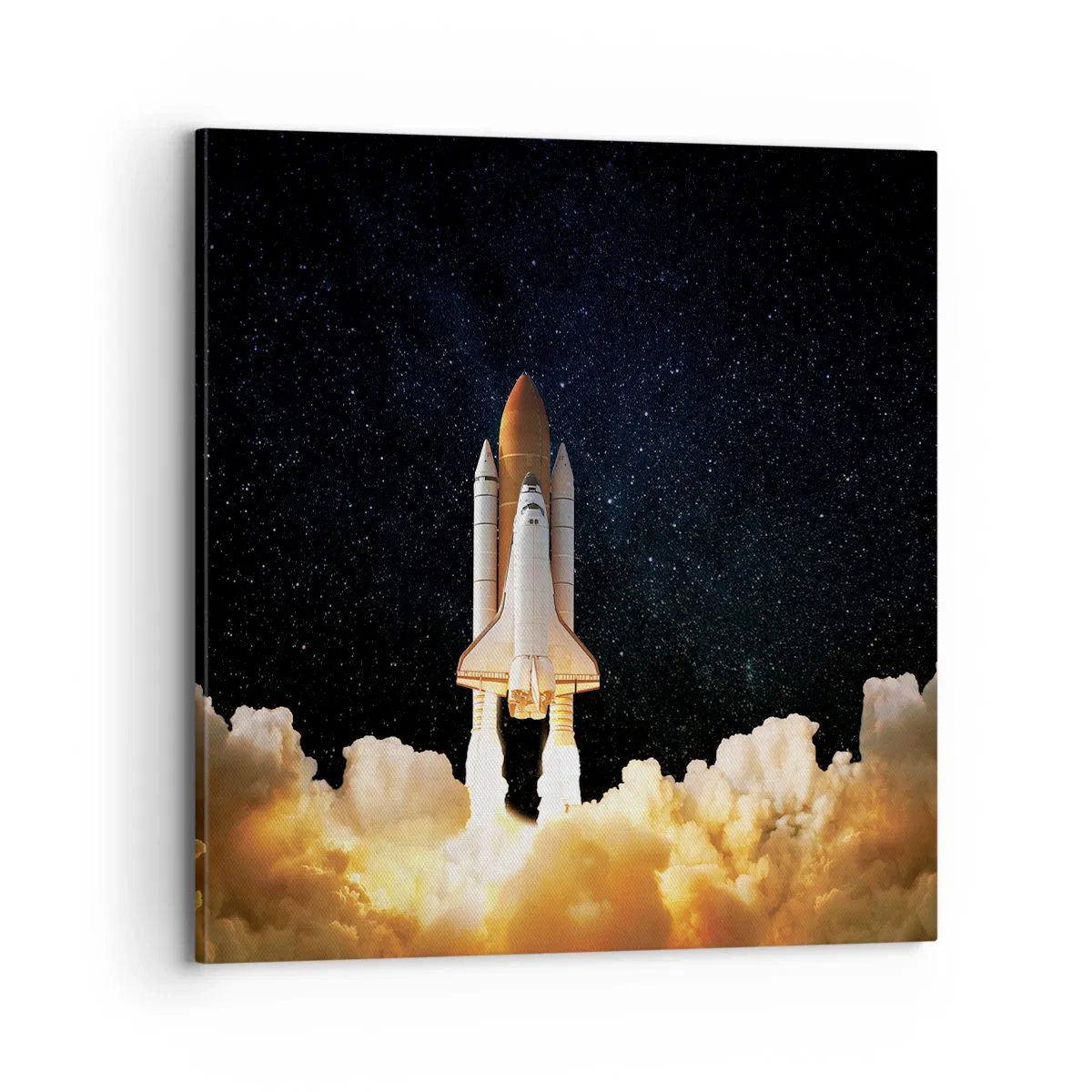 Schilderen op canvas - Advertentie astra! - 70x70 cm