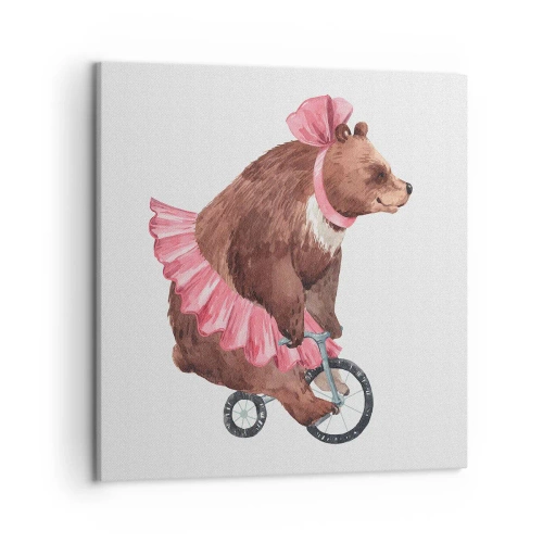 Schilderen op canvas - Wat een circus! - 50x50 cm