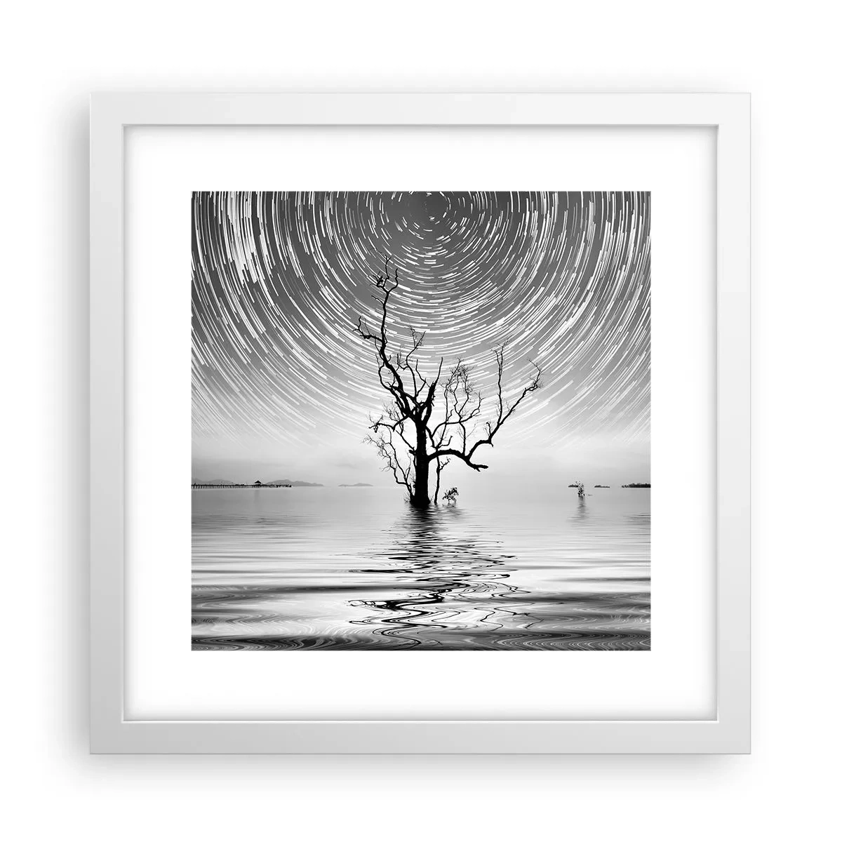 Poster in een witte lijst - Een symfonie van de natuur - 30x30 cm