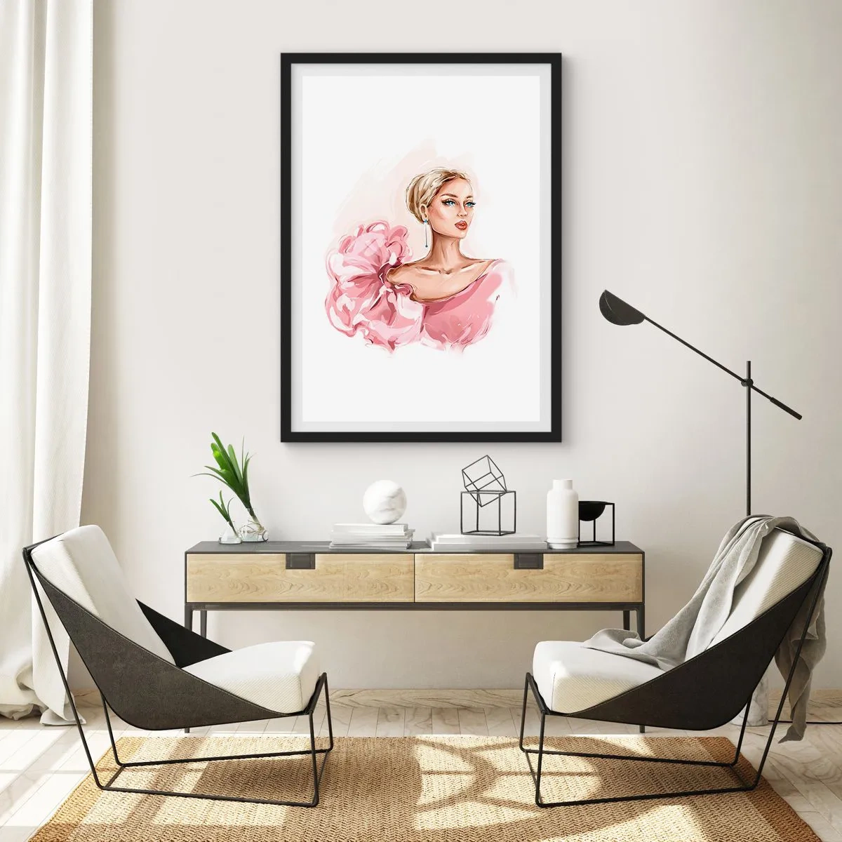 Poster in een zwarte lijst - Hoe geschilderd... - 30x40 cm