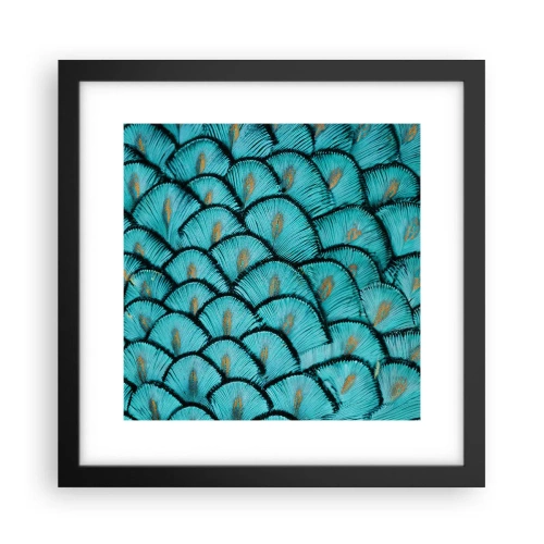 Poster in een zwarte lijst - Het grote verengala - 30x30 cm