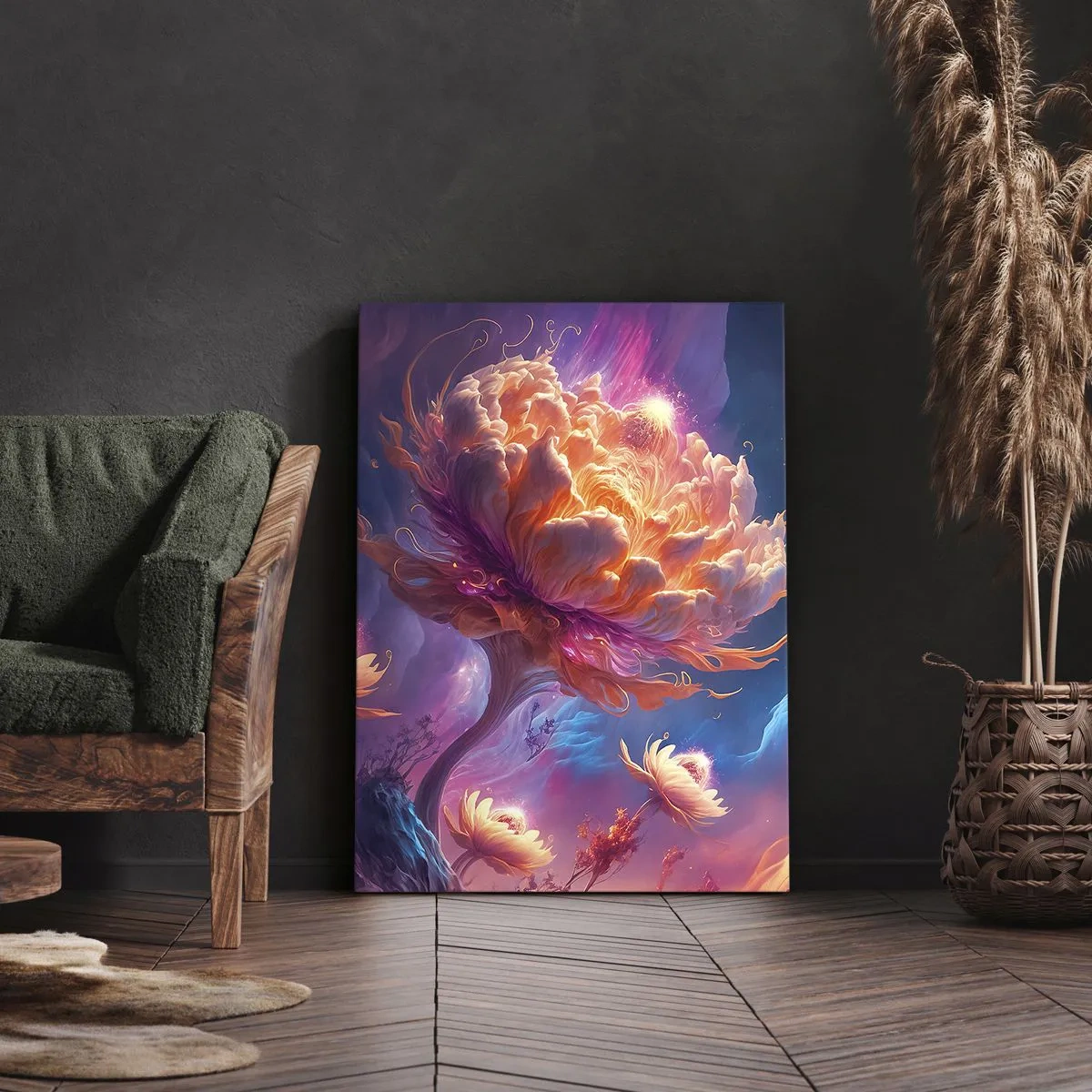 Schilderen op canvas - Andere wereld - 55x100 cm