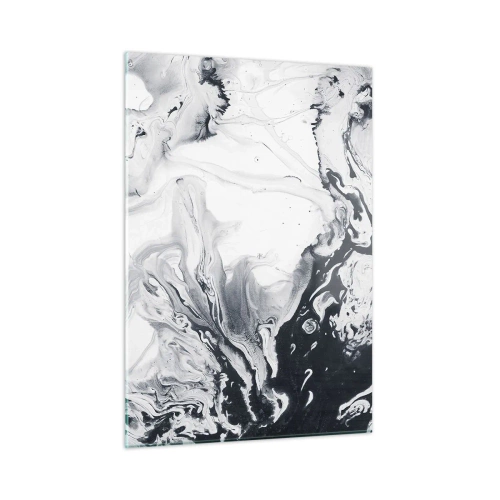 Schilderen op glas - Het binnenste van de aarde - 50x70 cm