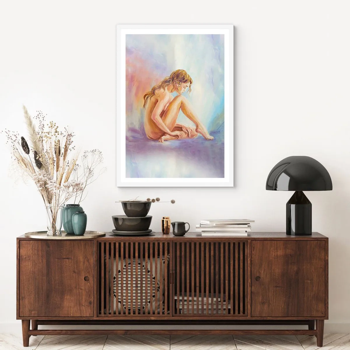 Poster in een witte lijst - De daad van de jeugd - 70x100 cm