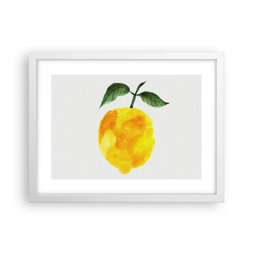 Poster in een witte lijst - Hoe proef je de zon? - 40x30 cm