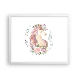 Poster in een witte lijst - Een uitnodiging in de wereld van sprookjes - 50x40 cm