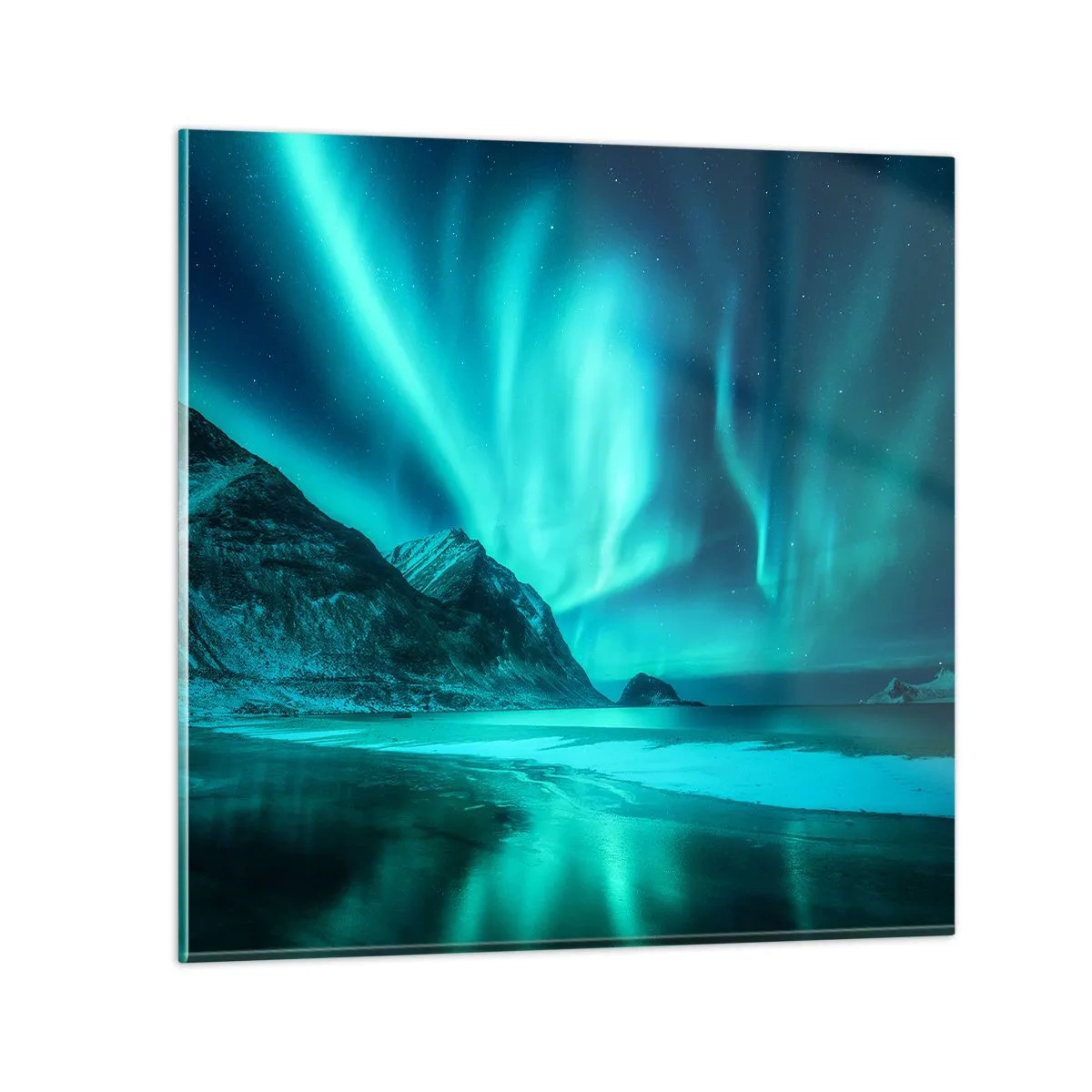 Schilderen op glas - Wonderen van het Noorden - 70x70 cm