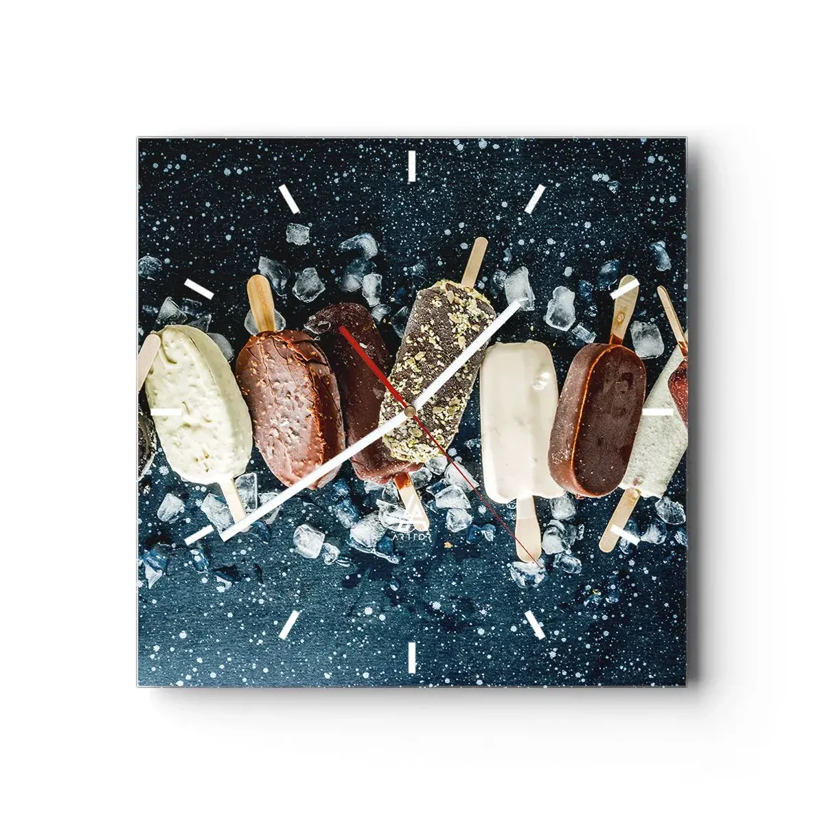 Wandklok - Klok - De smaak van hete zomer - 40x40 cm