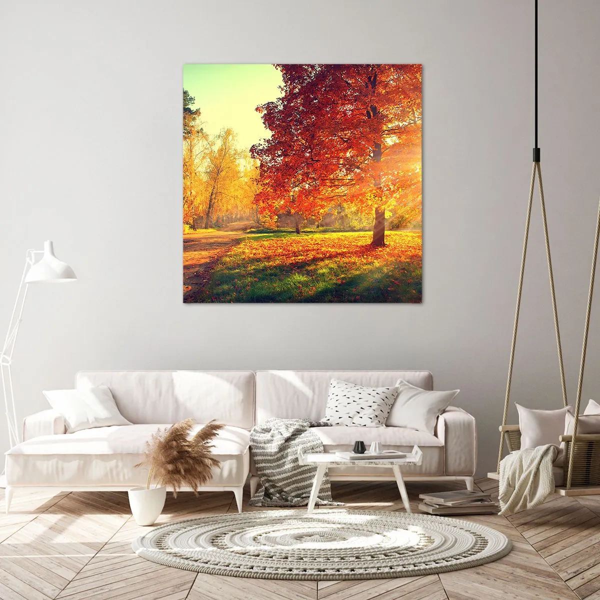 Schilderen op canvas - Rood is mooi - 30x30 cm