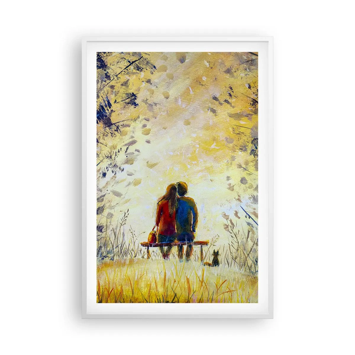 Poster in een witte lijst - Een magisch moment - 61x91 cm