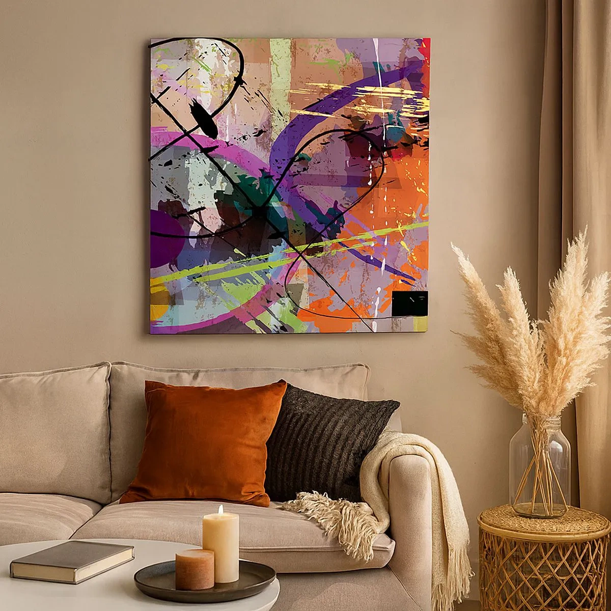 Schilderen op canvas - Je kunt rechtdoor of rondom - 30x30 cm